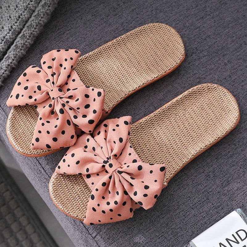 O1CN014AsQUK2DCUJLfUgda_22149043 Korean Style Linen Slippers, Soft, Trendy for Home & Outings— Sandal & Slipper-RV251 - Image 1