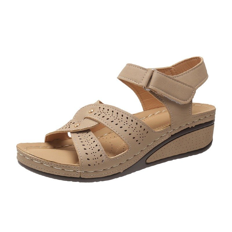O1CN01Cltvok1EQVyOOq5Zp_22175088 Velcro Platform Sandals, Lightweight Wedges, EU/US Style Beachwear— Sandal & Slipper-RV30024 - Image 1