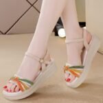Comfortable Thick-Soled Women's Sandals, Balanced Heel-RV639