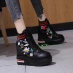 Women's Sneakers with Hidden Wedge Heels, Breathable Thick Sole, Kades-WR46