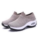 Women's Air Cushion Fly Woven Casual Shoes Slip-On Shoes, Sneaker-DS93