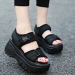 Casual Roman sandals, Trendy Rocker Shoes for Women, Balanced Heel-RV431 - Image 3