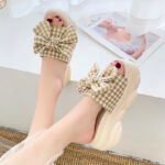 Bow-Tie Wedge Heel  Platform Fashion Roman Women's, Balanced Heel-RV518 - Image 3