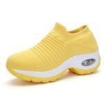 Women's Air Cushion Fly Woven Casual Shoes Slip-On Shoes, Sneaker-DS93 - Image 6