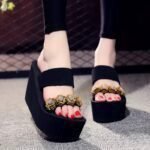 Women's Fashionable & trendy Korean style, Versatile beach shoes, Balanced Heel-RV651 - Image 4