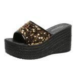 Women's platform Fish Mouth Beach sandals Balanced Heel-RV680 - Image 2