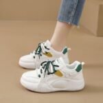 Thick-Soled, Versatile White Shoes for Women, Sneaker-WR101 - Image 4