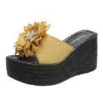 Korean Style Thick-Soled Slippers For Women, Balanced Heel-RV669 - Image 4