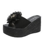 Korean Style Thick-Soled Slippers For Women, Balanced Heel-RV669 - Image 3