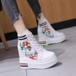 Women's Sneakers with Hidden Wedge Heels, Breathable Thick Sole, Kades-WR46 - Image 2