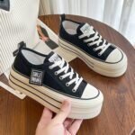 Low-Cut Thin White Shoes for Girls, Sneaker & Kades-DS102 - Image 2