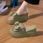 Trendy Bow-Knot Casual Sandals For Women, Balanced Heel-RV688 - Image 2