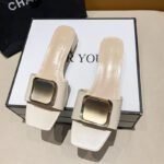 Korean Temperament Sandals Fashion Thick-heeled Shoes For Women, Box Heel-RV1449 - Image 3