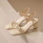 Soft Comfortable Fashion Sandals for Women, Box Heel-RV1443 - Image 2