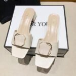 Korean Temperament Sandals Fashion Thick-heeled Shoes For Women, Box Heel-RV1449 - Image 4