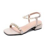 Thick-heeled Fairy-style Fashion Korean-style Shoes For Women, Box Heel-RV1454 - Image 4