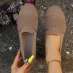 Women's fashionable slip-on Shoes, Plus-size flat casual shoes, Canvas & Loafer-DS108 - Image 2