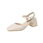 Fairy Style Fashion Buckle Strap High Heeled Sandals For Women's, Box Heel-RV1439 - Image 3