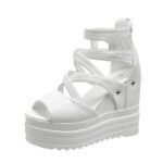 Wedge Heel Platform Shoes with Hidden Wedge Heel Women Shose, Balanced Heel-RV695 - Image 2