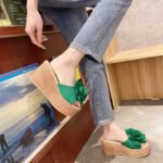 Super High Heel, One-Strap Slippers For Women, Balanced Heel-RV696