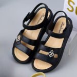 Elegant & Fairy-like Style with Chunky Heel, Non-Slip Slipper For Women, Sandal & Slipper-RV30068
