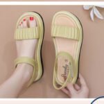 Elegant & Fairy-like Style with Chunky Heel, Non-Slip Slipper For Women, Sandal & Slipper-RV30068 - Image 3