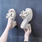 Women's Fashionable For Outdoor wear, Square Toe, One-strap, Box Heel RV1470