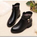Winter Women's Fleece-Lined Short Boots, Style Shoes- RV2545