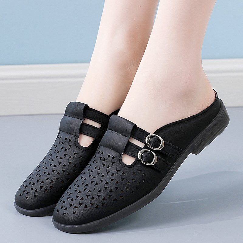 black Round toe Single Shoes for Women, Style Shoes - RV2547 - Image 1