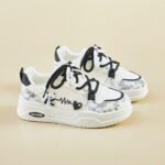 Student Panda White Sneakers for Girls - Cute, Sneaker & Kades - WR146