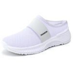 Women's lightweight half-slip-on Shoes with Flyknit mesh cross-border, Canvas & Loafer - DS124 - Image 8