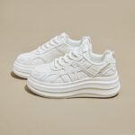 Women's White Korean style Sneaker & Kades - WR172
