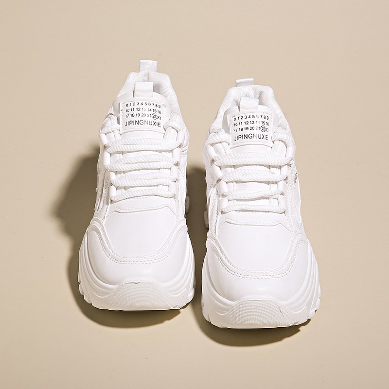 white Women's Korean Style Sneaker Shoes, Sneaker & Kades - WR184 - Image 1