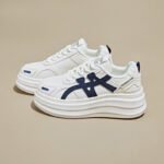 Women's White Korean style Sneaker & Kades - WR172 - Image 2