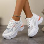 Women's Casual Inner Height Increasing Sports White Shoes, Sneaker & Kades - WR182 - Image 2