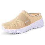 Women's lightweight half-slip-on Shoes with Flyknit mesh cross-border, Canvas & Loafer - DS124 - Image 9