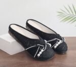 Women's Outerwear, Closed-Toe, Fairy Style Half-Slippers, Canvas & Loafer – DS141