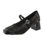 Women's fashionable shallow mouth chunky heel single strap shoes, Style Shoes – RV2580 - Image 2