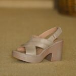 Women's platform open-toe sandals, Box Heel – RV1486 - Image 2