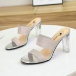 Women's high-heeled half-slippers, Pencil Heel – RV1479