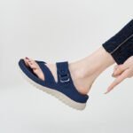 New Velcro hollowed-out thick sole Women's sandals, Balanced Heel – RV724