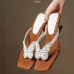 French-style exquisite high-heeled sandals for women, Box Heel – RV1492 - Image 2