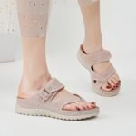 New Velcro hollowed-out thick sole Women's sandals, Balanced Heel – RV724 - Image 7