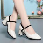 Autumn Style Leather Shoes One-Strap Women's Summer Single Shoes, Style Shoes – RV2575 - Image 3