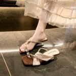 French-style exquisite sandals for Women, Box Heel – RV1490 - Image 4