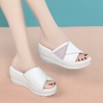 Thick sole, wedge heel, platform sole women's shoes, Balanced Heel - RV722 - Image 3