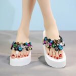 wedge heel casual stretch fabric ladylike sandals, Sandal & Slipper – RV30088 - Image 2