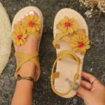 New summer trendy cross-strap floral sandals for women, Sandal & Slipper – RV30098 - Image 2
