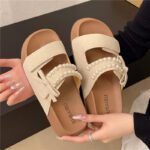 Korean style, suitable for beach outings, Women’s paired with skirts & sandals, Sandal & Slipper – RV30094