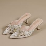 Women's closed-toe half-slippers, summer outdoor wear, Pencil Heel – RV1496 - Image 4